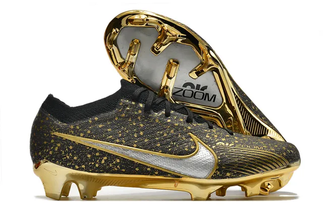 Nike Mercurial Vapor Verde Laranja Flyknit Upper Cadarços assimétricos Firm-Ground Sapatos de futebol 2