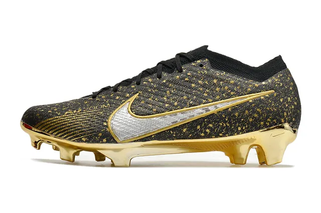 Nike Mercurial Vapor Verde Laranja Flyknit Upper Cadarços assimétricos Firm-Ground Sapatos de futebol 6