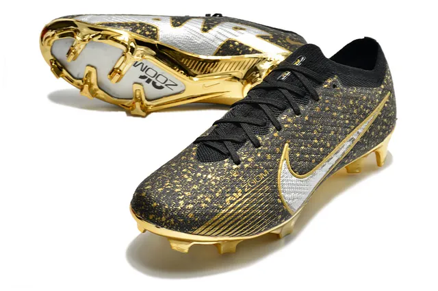 Nike Mercurial Vapor Verde Laranja Flyknit Upper Cadarços assimétricos Firm-Ground Sapatos de futebol 7