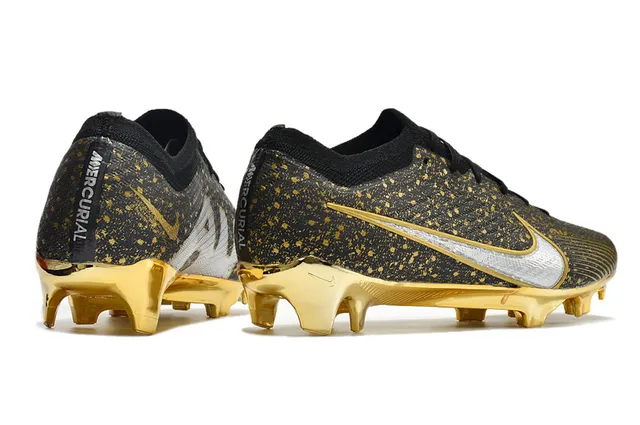 Nike Mercurial Vapor Verde Laranja Flyknit Upper Cadarços assimétricos Firm-Ground Sapatos de futebol 8