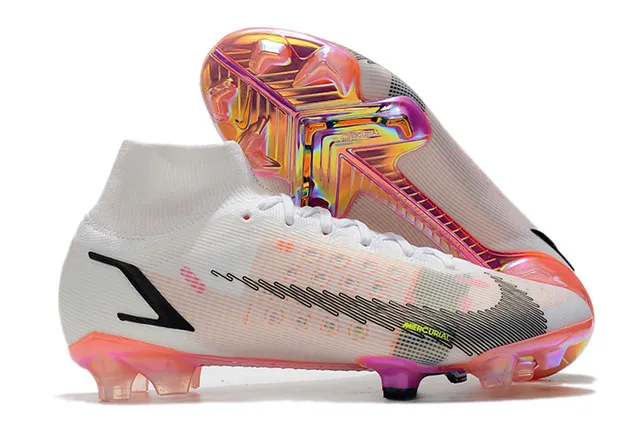 Nike Mercurial Vapor Laranja Branco Preto Solo firme sapatos de futebol 2