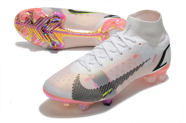 Nike Mercurial Vapor Laranja Branco Preto Solo firme sapatos de futebol 7