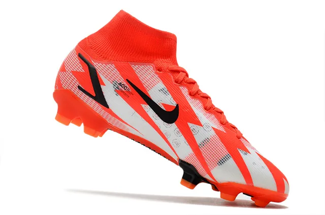 Nike Mercurial Vapor Laranja Branco Preto Solo firme sapatos de futebol 10