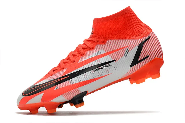 Nike Mercurial Vapor Laranja Branco Preto Solo firme sapatos de futebol 11