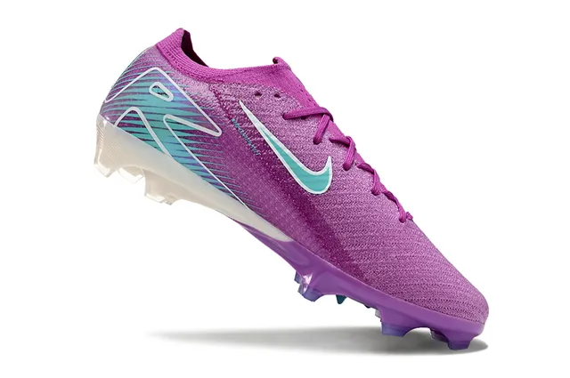 耐克 Mercurial Vapor 紫蓝 低帮 针织鞋面 半透明 鞋跟支撑 草地球鞋 2
