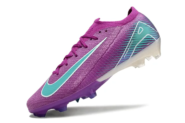 耐克 Mercurial Vapor 紫蓝 低帮 针织鞋面 半透明 鞋跟支撑 草地球鞋 3