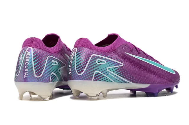 耐克 Mercurial Vapor 紫蓝 低帮 针织鞋面 半透明 鞋跟支撑 草地球鞋 5