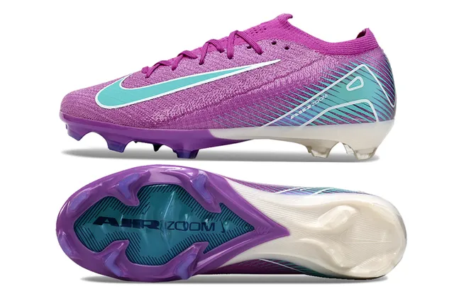 耐克 Mercurial Vapor 紫蓝 低帮 针织鞋面 半透明 鞋跟支撑 草地球鞋 6