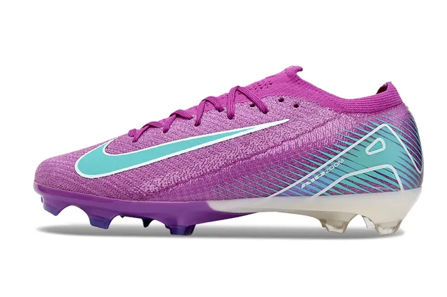 耐克 Mercurial Vapor 紫蓝 低帮 针织鞋面 半透明 鞋跟支撑 草地球鞋 7