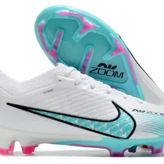Nike Mercurial Vapor White Blue Knit Upper Low-Cut Collar Firm-Ground Soccer Shoes