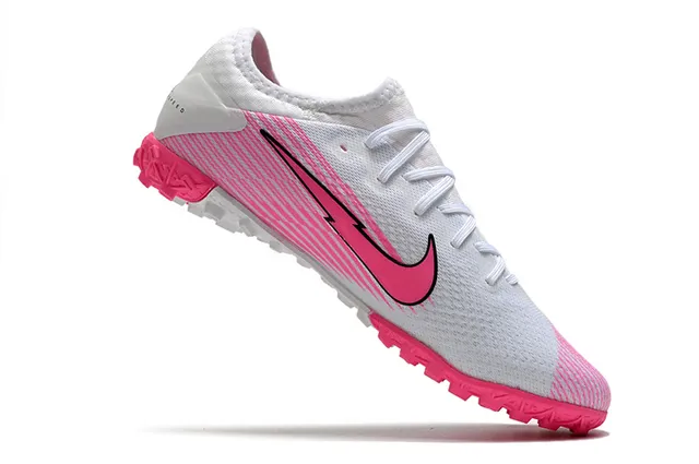 Nike Mercurial Vapor Blanc Rose Coupe Basse Haut Tricot Graphique Éclair Chaussures de Football Turf 9
