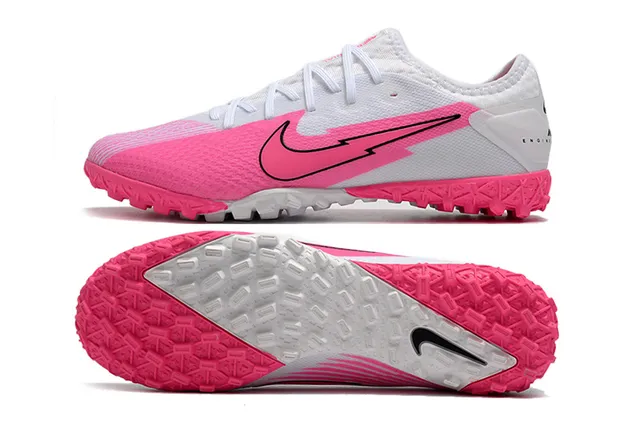 Nike Mercurial Vapor Blanc Rose Coupe Basse Haut Tricot Graphique Éclair Chaussures de Football Turf 13