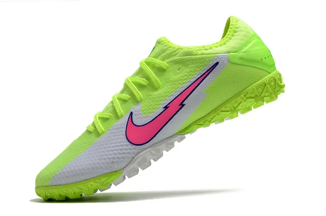 Nike Mercurial Vapor Blanc Rose Coupe Basse Haut Tricot Graphique Éclair Chaussures de Football Turf 16