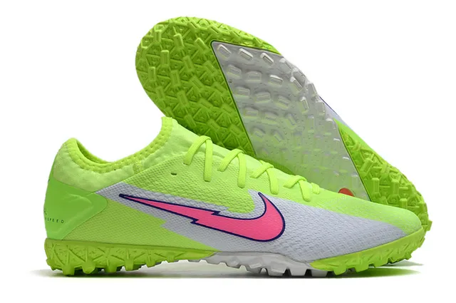 Nike Mercurial Vapor Blanc Rose Coupe Basse Haut Tricot Graphique Éclair Chaussures de Football Turf 19
