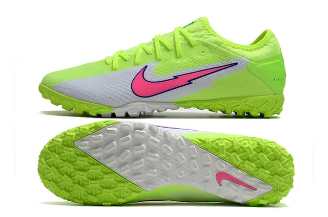 Nike Mercurial Vapor Blanc Rose Coupe Basse Haut Tricot Graphique Éclair Chaussures de Football Turf 20