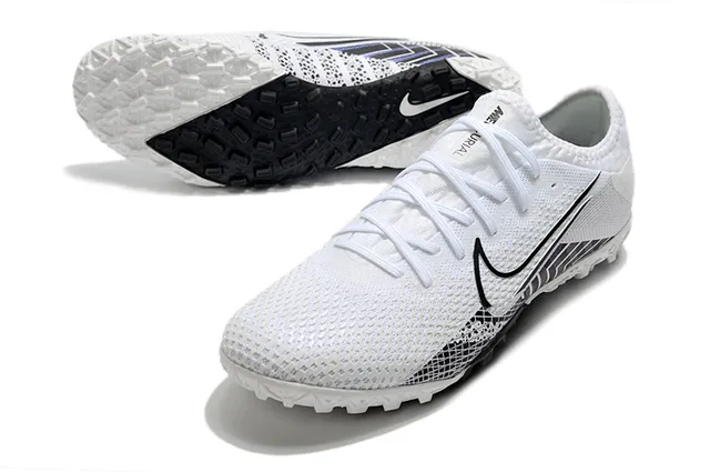Nike Mercurial Vapor Blanc Rose Coupe Basse Haut Tricot Graphique Éclair Chaussures de Football Turf 24