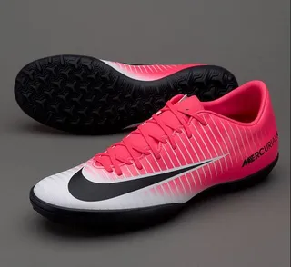 Nike Mercurial X Sapatos de Futebol Azul e Neón Lime para Gramado 13