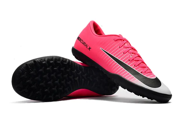 Nike Mercurial X Sapatos de Futebol Azul e Neón Lime para Gramado 17