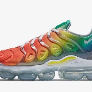 Nike متعدد الألوان أبيض تدرج قوس قزح علوي مموج TPU Cage أحذية رياضية أسلوب حياة