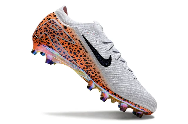 Nike কমলা কালো লো-কাট সক-ফিট আপার স্পেকলড প্রিন্ট ফার্ম-গ্রাউন্ড সকার জুতা 2