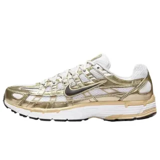 Nike P-6000 ذهبي معدني أبيض حذاء رياضي أسلوب حياة