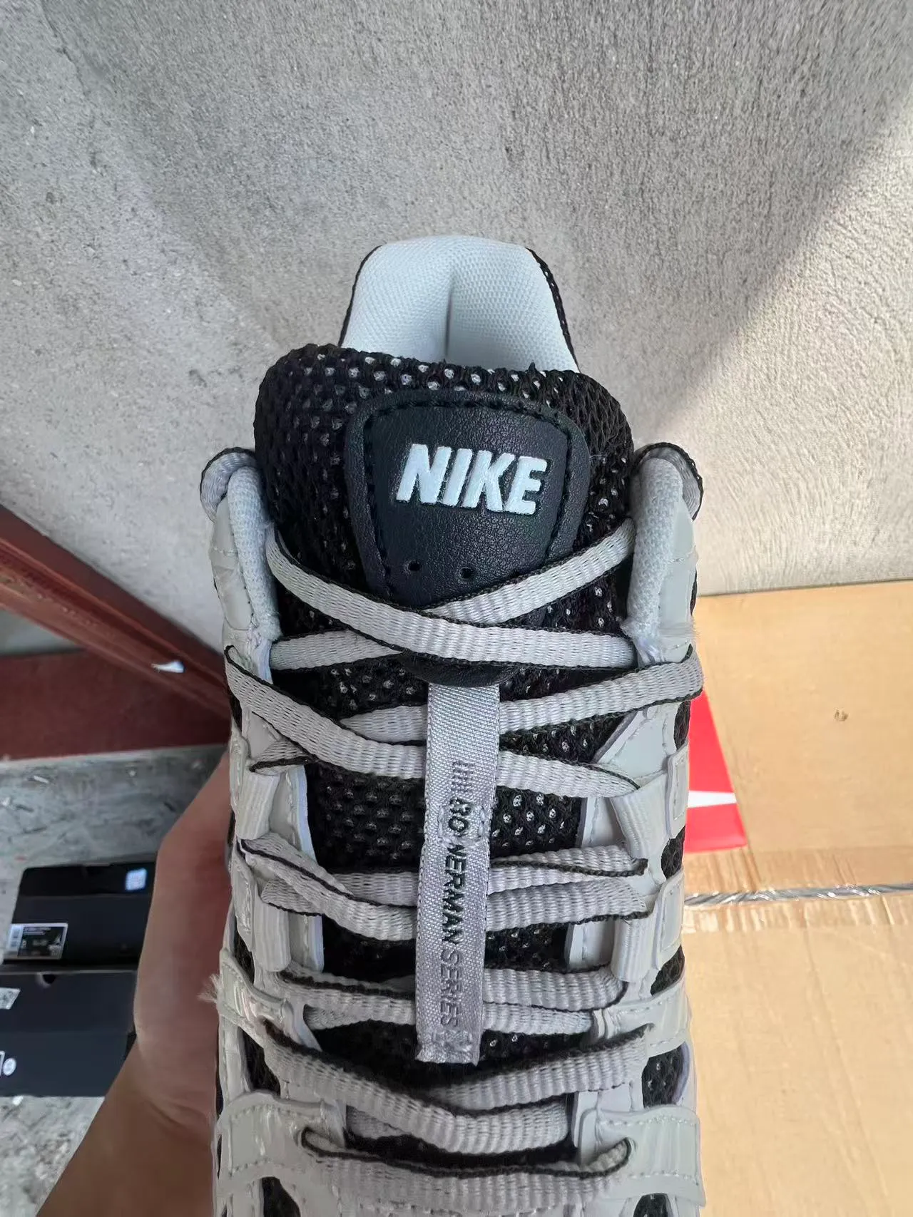 Nike P-6000 White and Black Lifestyle Sneakers 4