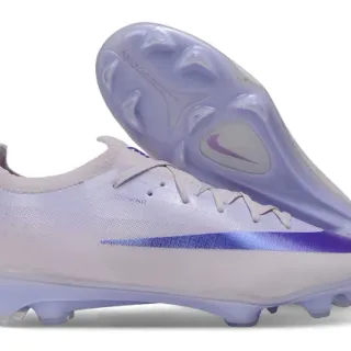 Nike Phantom GT Atomknit White Purple Chaussures de football pour terrain ferme