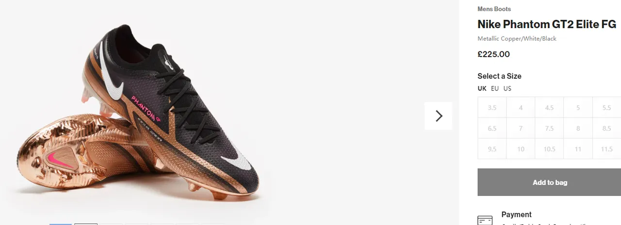 Nike Phantom GT Preto Dourado Baixo Corte Superior Sintético Recobrimento Metálico Cobre Superfície Natural Calçado de Futebol 11