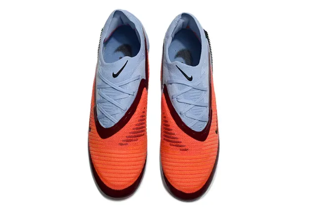 Nike Phantom GT 蓝橙色 针织鞋面 动态中足笼架 人工草地足球鞋 2