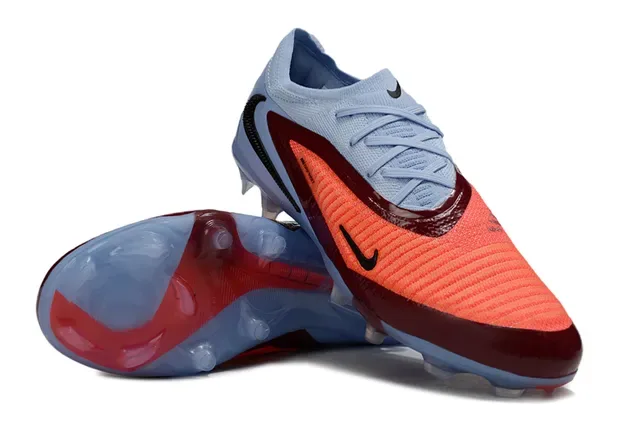 Nike Phantom GT 蓝橙色 针织鞋面 动态中足笼架 人工草地足球鞋 3