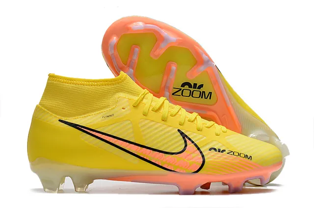 Nike Phantom GT Sapatos de futebol com upper dourado rosa metálico cobre, cano alto, gola de meias, gramado artificial 5