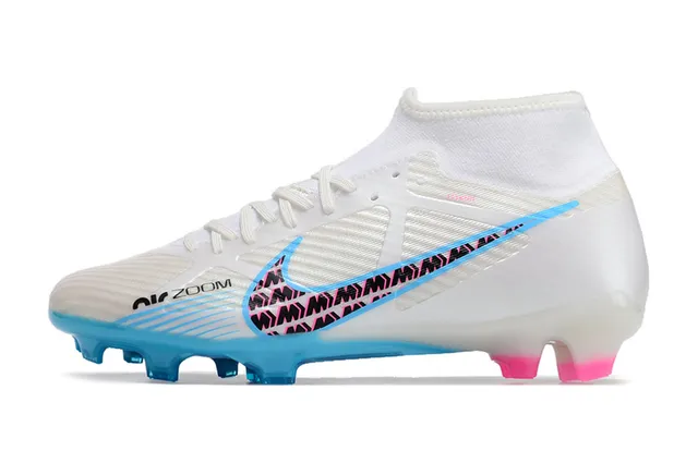 Nike Phantom GT Sapatos de futebol com upper dourado rosa metálico cobre, cano alto, gola de meias, gramado artificial 23
