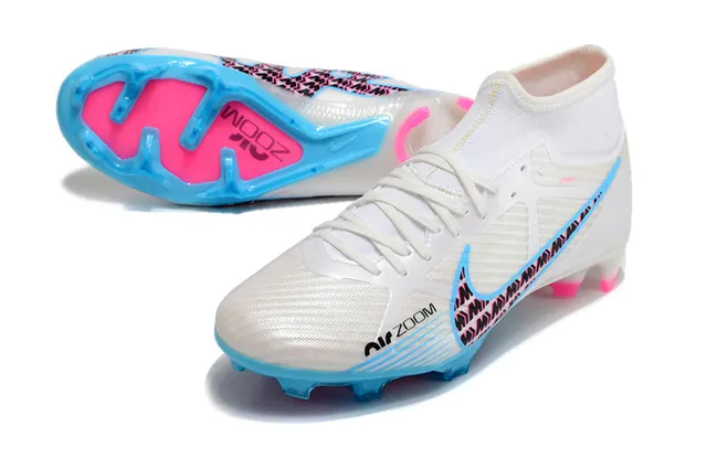 Nike Phantom GT Sapatos de futebol com upper dourado rosa metálico cobre, cano alto, gola de meias, gramado artificial 24