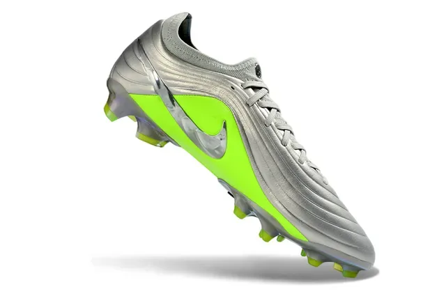 Nike Phantom GT prata metálica e verde neon firm-ground sapatos de futebol 2
