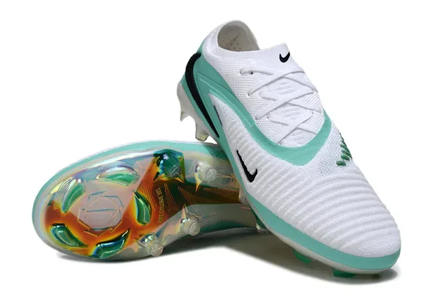 Nike Phantom GT Mint Green Iridescent Firm-Ground Soccer Shoes 4