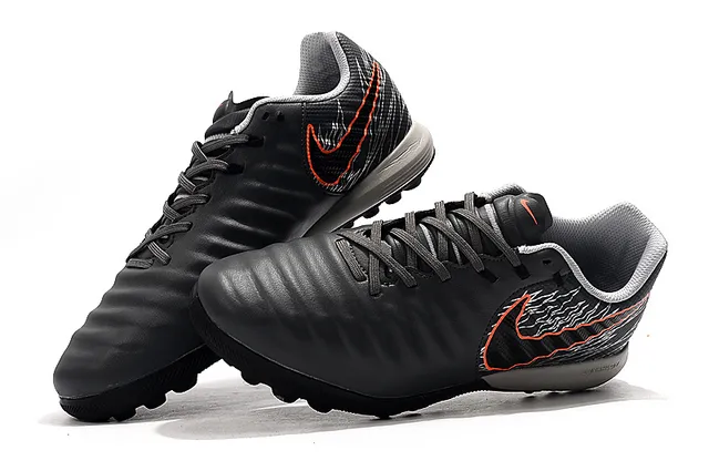 Nike Phantom GT Branco e Laranja Superior Texturizada Sintética Antepé Acolchoado Sapatos de Futebol para Grama Artificial 2