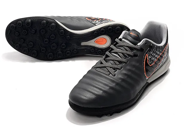 Nike Phantom GT Branco e Laranja Superior Texturizada Sintética Antepé Acolchoado Sapatos de Futebol para Grama Artificial 6