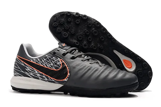 Nike Phantom GT Branco e Laranja Superior Texturizada Sintética Antepé Acolchoado Sapatos de Futebol para Grama Artificial 9
