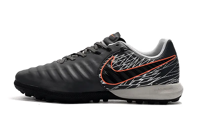 Nike Phantom GT Branco e Laranja Superior Texturizada Sintética Antepé Acolchoado Sapatos de Futebol para Grama Artificial 11