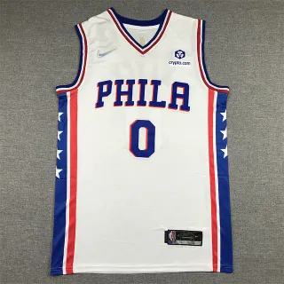 Nike Philadelphia 76ers City Edition 白蓝红无袖球衣