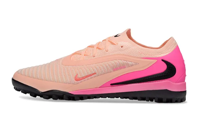 Nike وردي بيج تريكو علوي طبقة قفص اصطناعية عشب أحذية كرة قدم 8