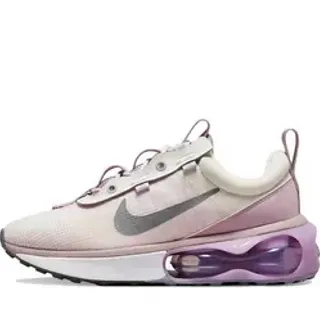Nike Tênis Lifestyle com upper de malha rosa e roxo, com Air Cushioning visível