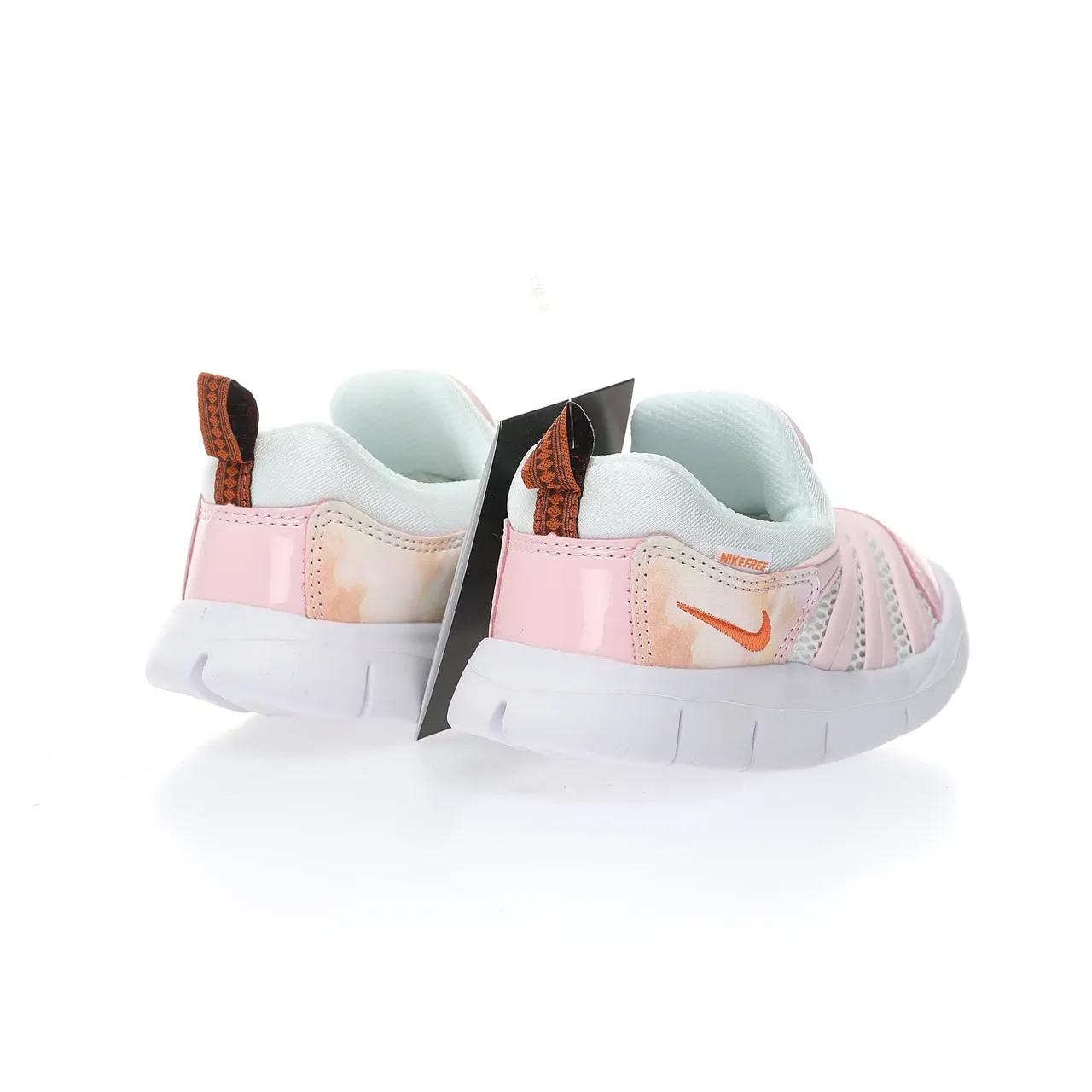 Nike Pink White Slip-On Mesh Upper Sneakers 12