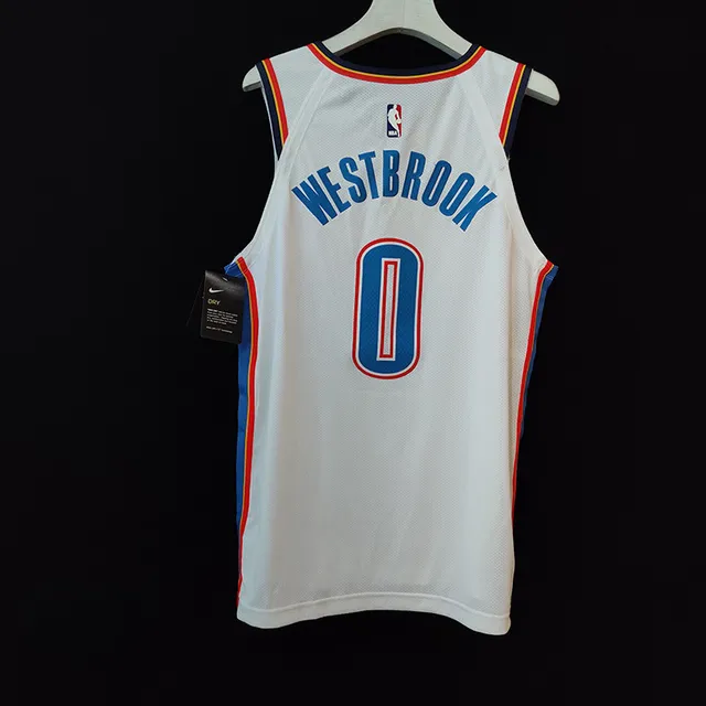 Nike Player Edition Thunder 0 أبيض أزرق برتقالي بدون أكمام شبكة 3