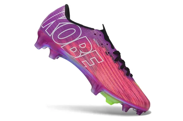 Nike Purple Green Iridescent Gradient Upper Neon Lime Accents Firm-Ground Soccer Shoes 2