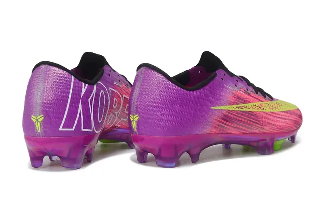 Nike Purple Green Iridescent Gradient Upper Neon Lime Accents Firm-Ground Soccer Shoes 5