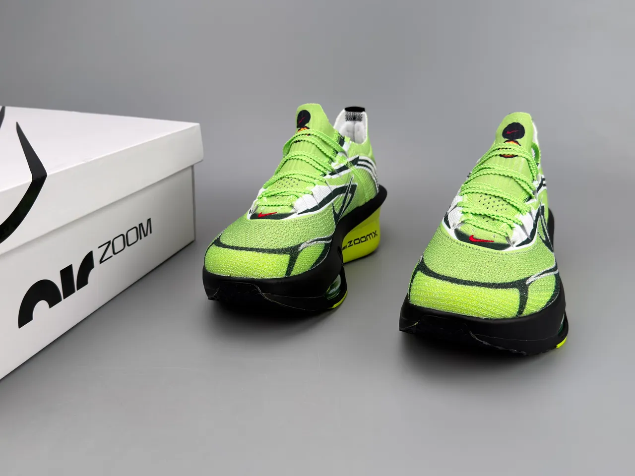 Nike Road Racing AF Lime Green Black Yellow Running Shoes 4