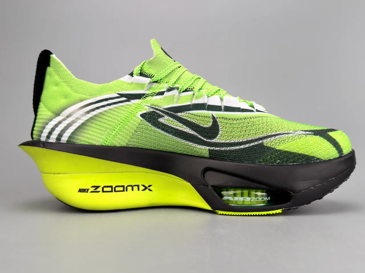 Nike Road Racing AF Lime Green Black Yellow Running Shoes 10