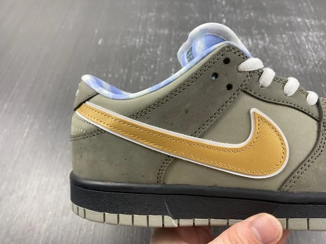 Nike SB Dunk Low Oliva Gris Dorado Zapatillas de Skate 9