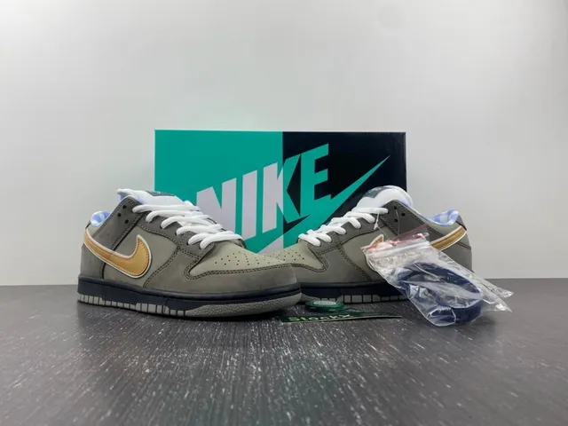Nike SB Dunk Low Oliva Gris Dorado Zapatillas de Skate 13